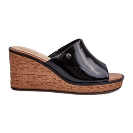 Dame-patentkile-flip-flops Sergio Leone KL213 Sort
