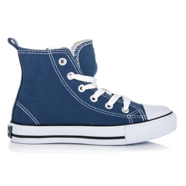 American Club Snørebånd med høje sneakers blå