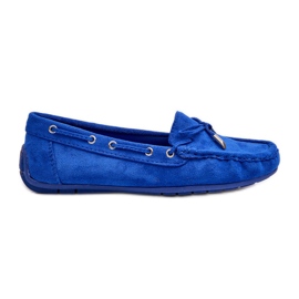 Dame blå Si Passione ruskind loafers