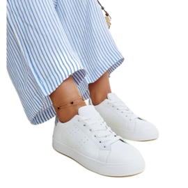 Hvide og sølv Akila sneakers