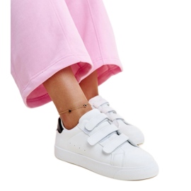 Hvide og sorte velcro sneakers fra Samala