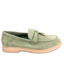 Ruskind loafers fra Ottavia Green grøn