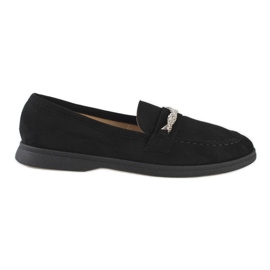 Loafers i sort ruskind til kvinder