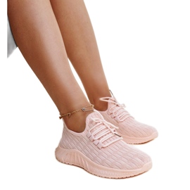 Pink Milena stof sneakers lyserød