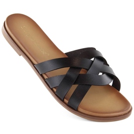 Sergio Leone W SK447A sorte romerske flip-flops
