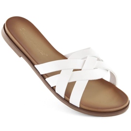 Sergio Leone W SK447B romerske flip-flops, hvide