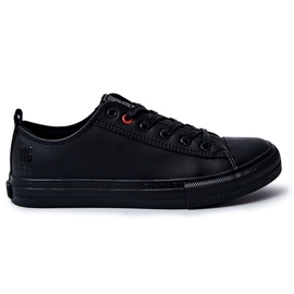 Herre lædersneakers Big Star JJ174005 Sort