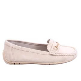 Dame ruskindsmokkasiner Sour Beige