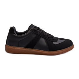 Lave sneakers til kvinder, sort flettet