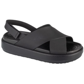 Crocs Brooklyn Luxe Strap W sandaler 209407-060 sort