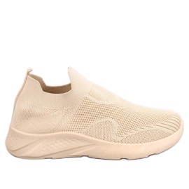 Goff Beige strømpe sportssko