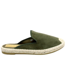Carmen Green espadriller dametøfler grøn
