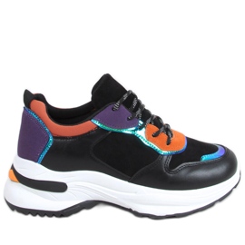 Otavia SORT / ORANGE sneakers