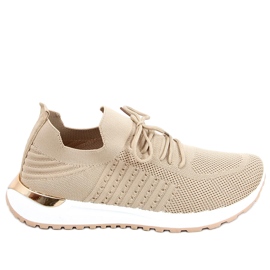 Lars D.BEIGE strømpesneakers