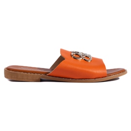Stilfulde orange flip-flops til kvinder