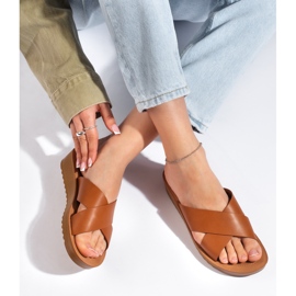 Brune platformsflip-flops til kvinder
