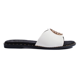 Goodin Elegante hvide flip-flops til kvinder