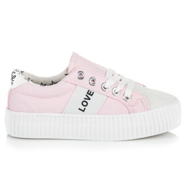 Kylie Børns kærlighed &amp; fred sneakers lyserød