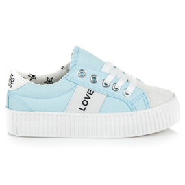 Kylie Børns kærlighed &amp; fred sneakers blå