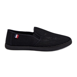 Openwork sneakers til mænd Sneakers Sort Koboru