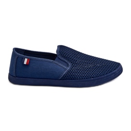 Openwork sneakers til mænd Marineblå Koboru