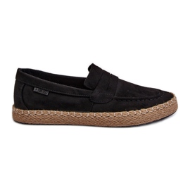 Herre Eco Ruskind Espadrilles Big Star NN174046 Sort