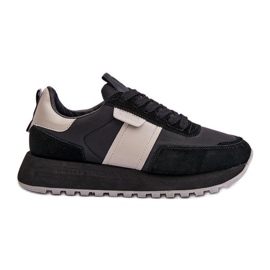 Sneakers til kvinder på Big Star Platform NN274502 Memory Foam System Sort