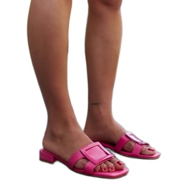 Pink flip-flops med en Wilia læder indsats lyserød