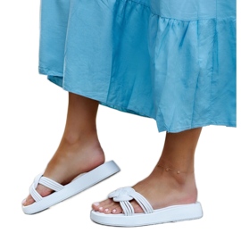 Ferrei hvide gummiflip-flops