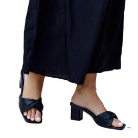 Sorte Batari højhælede flip-flops