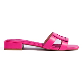 Klassiske lyserøde elegante flip-flops til kvinder