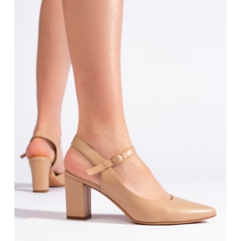 Stilfulde beige pumps til kvinder fra Sergio Leone