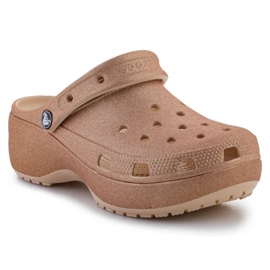 Crocs Classic Platform Glitter Clog 207241-2DS flip-flops brun