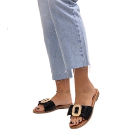 Sorte flip-flops med Limera spænde