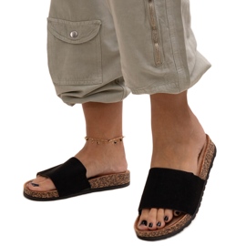 Klassiske flip-flops med Matilte korksål sort