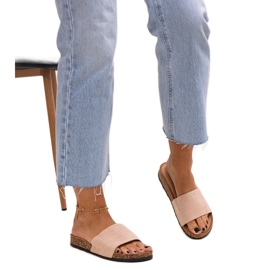 Klassiske flip-flops med Matilte korksål beige