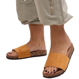 Klassiske flip-flops med Matilte korksål brun