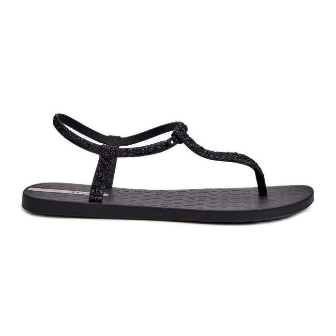 Dame Ipanema Class Brilha flip flop sandaler med glitter sort