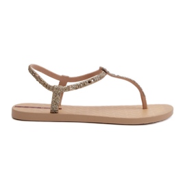 Dame flip-flop sandaler med glitter 26914 Ipanema Class Brilha Fem guld gylden
