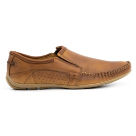 Olivier Mænds læder loafers 4206 brun