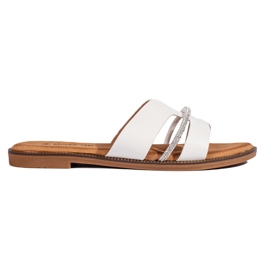 Elegante hvide flip-flops til kvinder