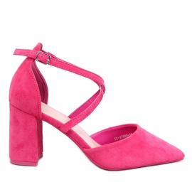 Thois Fuchsia cross-strop pumps lyserød
