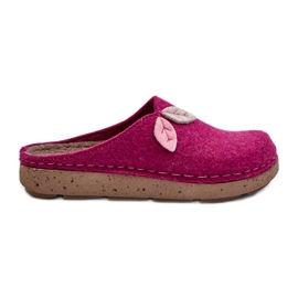 Inblu filt hjemmesko til kvinder ED000013 Fuchsia lyserød