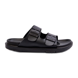 Letvægts flip-flops i skum til kvinder med spænder Big Star NN274A750 Sort