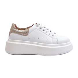 S.Barski D&amp;A Platform Sneakers til kvinder LR568 Hvid
