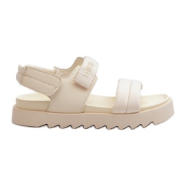 Big Star Platformsandaler til kvinder NN274751 Beige