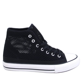 Mousse Black gennembrudte high-top sneakers sort