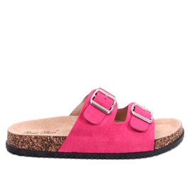Ponses Fuchsia kork hjemmesko lyserød