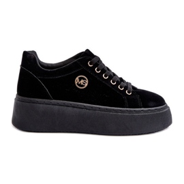 Sneakers med lav platform til kvinder Sort Telirra