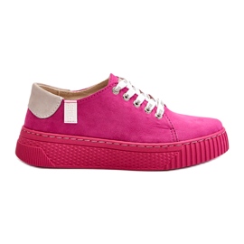 Damesneakers Memory Foam System Big Star NN276004 Fuchsia lyserød